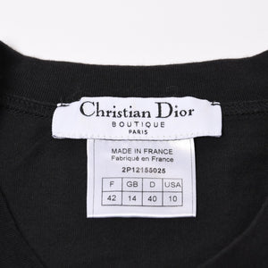 CHRISTIAN DIOR クリスチャン ディオール 半袖 Tシャツ ブラック 2P12155025 ガリアーノ期 レインボー 虹 サイズ 42 美品 中古 4b002053