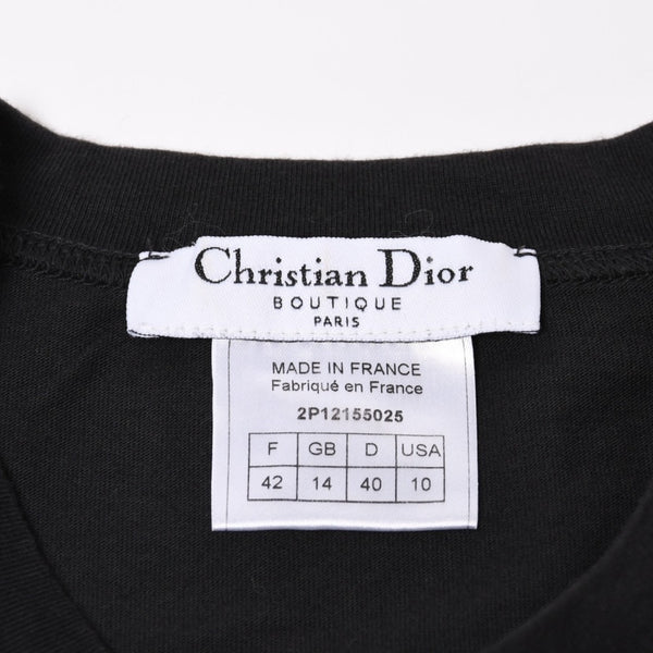 CHRISTIAN DIOR クリスチャン ディオール 半袖 Tシャツ ブラック 2P12155025 ガリアーノ期 レインボー 虹 サイズ 42 美品 中古 4b002053