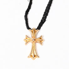 画像をギャラリービューアに読み込む, CHROME HEARTS クロムハーツ SML CH CROSS 22K スモール CHクロス ペンダント チャーム 重量約41.7g ボロチップ レザーブレード 美品 中古 4b014001