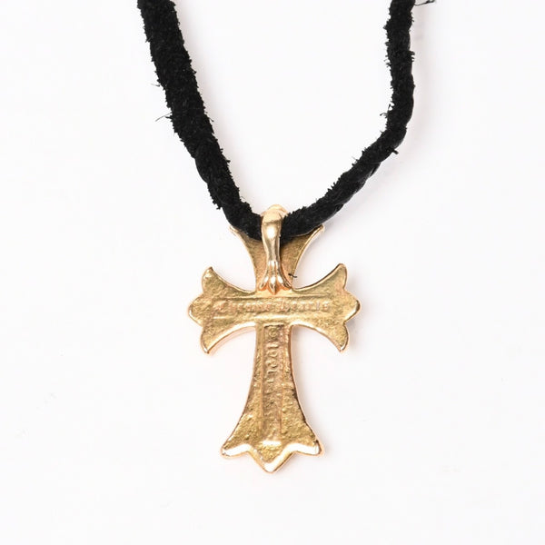 CHROME HEARTS クロムハーツ SML CH CROSS 22K スモール CHクロス ペンダント チャーム 重量約41.7g ボロチップ レザーブレード 美品 中古 4b014001