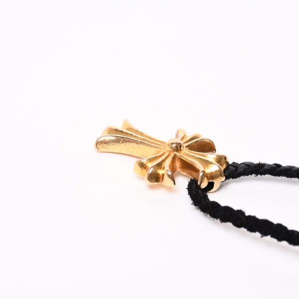 CHROME HEARTS クロムハーツ SML CH CROSS 22K スモール CHクロス ペンダント チャーム 重量約41.7g ボロチップ レザーブレード 美品 中古 4b014001
