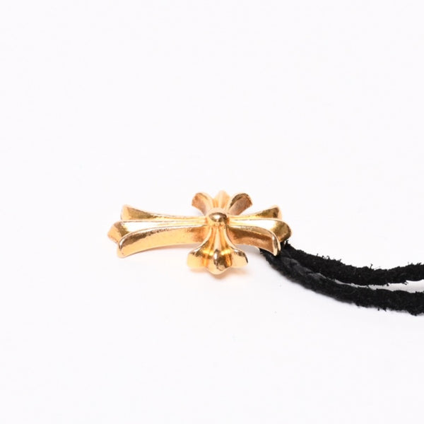 CHROME HEARTS クロムハーツ SML CH CROSS 22K スモール CHクロス ペンダント チャーム 重量約41.7g ボロチップ レザーブレード 美品 中古 4b014001