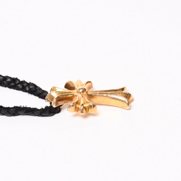 CHROME HEARTS クロムハーツ SML CH CROSS 22K スモール CHクロス ペンダント チャーム 重量約41.7g ボロチップ レザーブレード 美品 中古 4b014001