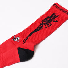 Load image into Gallery viewer, 新品未使用 CHROME HEARTS クロムハーツ × JOE FOTI JARVIS SOCKS フォティ ジャービス ソックス 靴下 レッド ブラック 中古 4b013678