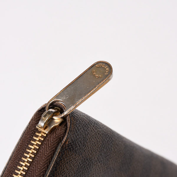 LOUIS VUITTON ルイヴィトン ジッピーウォレット 長財布 N41661 ダミエ キャンバス ライニング ブラウン 美品 中古 4b010896