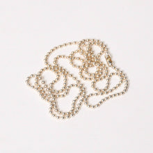 Load image into Gallery viewer, 極美品 CHROME HEARTS クロムハーツ BALL CHAIN NECKLACE ボールチェーンネックレス 重量約9.32g 全長約76cm シルバー 中古 4b013671