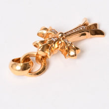 Load image into Gallery viewer, 極美品 CHROME HEARTS クロムハーツ ダブルCHクロス WITH ベイル パヴェ ダイヤ ペンダントトップ チャーム 重量約36.05g 2011/.22K刻印 中古 4b013858