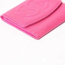 Load image into Gallery viewer, CHANEL シャネル コインケース 小銭入れ A01428 4番台 ココマーク キャビアスキン ピンク イタリア製 美品 中古 4b013724
