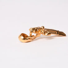 Load image into Gallery viewer, 極美品 CHROME HEARTS クロムハーツ ダブルCHクロス WITH ベイル パヴェ ダイヤ ペンダントトップ チャーム 重量約36.05g 2011/.22K刻印 中古 4b013858