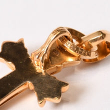 Load image into Gallery viewer, 極美品 CHROME HEARTS クロムハーツ ダブルCHクロス WITH ベイル パヴェ ダイヤ ペンダントトップ チャーム 重量約36.05g 2011/.22K刻印 中古 4b013858