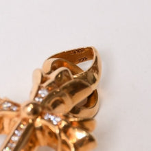Load image into Gallery viewer, 極美品 CHROME HEARTS クロムハーツ ダブルCHクロス WITH ベイル パヴェ ダイヤ ペンダントトップ チャーム 重量約36.05g 2011/.22K刻印 中古 4b013858