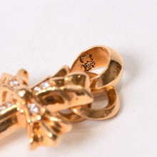 Load image into Gallery viewer, 極美品 CHROME HEARTS クロムハーツ ダブルCHクロス WITH ベイル パヴェ ダイヤ ペンダントトップ チャーム 重量約36.05g 2011/.22K刻印 中古 4b013858