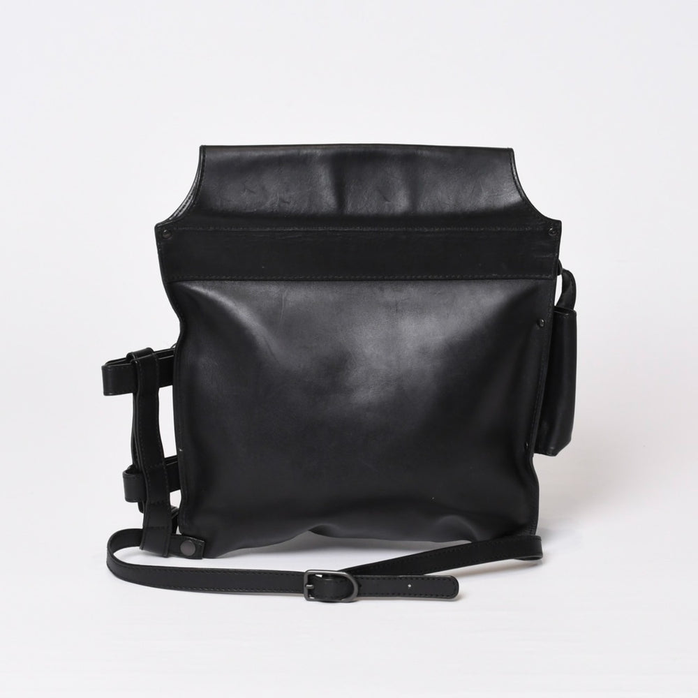 BOTTEGAVENETA ボッテガヴェネタ イントレチャート 2WAY ベルトバッグ 121604 ブラック カーフ ガンメタル金具 美品 中古 4b013473