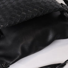 Load image into Gallery viewer, BOTTEGAVENETA ボッテガヴェネタ イントレチャート 2WAY ベルトバッグ 121604 ブラック カーフ ガンメタル金具 美品 中古 4b013473