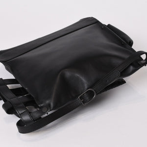 BOTTEGAVENETA ボッテガヴェネタ イントレチャート 2WAY ベルトバッグ 121604 ブラック カーフ ガンメタル金具 美品 中古 4b013473