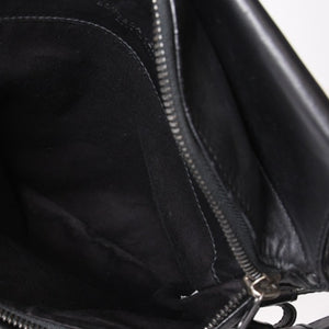 BOTTEGAVENETA ボッテガヴェネタ イントレチャート 2WAY ベルトバッグ 121604 ブラック カーフ ガンメタル金具 美品 中古 4b013473