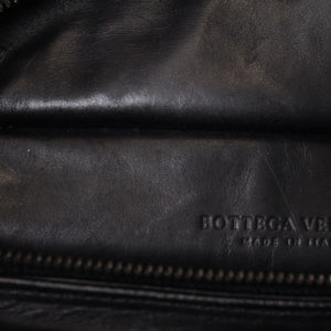 BOTTEGAVENETA ボッテガヴェネタ イントレチャート 2WAY ベルトバッグ 121604 ブラック カーフ ガンメタル金具 美品 中古 4b013473