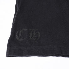 Load image into Gallery viewer, CHROME HEARTS クロムハーツ ネオン ロゴ プリント Tシャツ サイズM ブラック コットン 美品 中古 4b013685