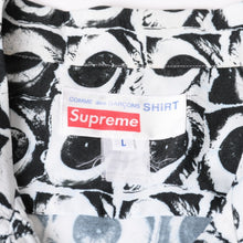 Load image into Gallery viewer, 極美品 Supreme× COMME des GARCONS シュプリーム コムデギャルソン Eyes Rayon Shire 半袖シャツ レーヨン サイズL 中古 4b013501