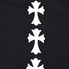 Load image into Gallery viewer, CHROME HEARTS クロムハーツ セメタリー 半袖VネックTシャツ サイズXS ブラック コットン 美品 中古 4b013691