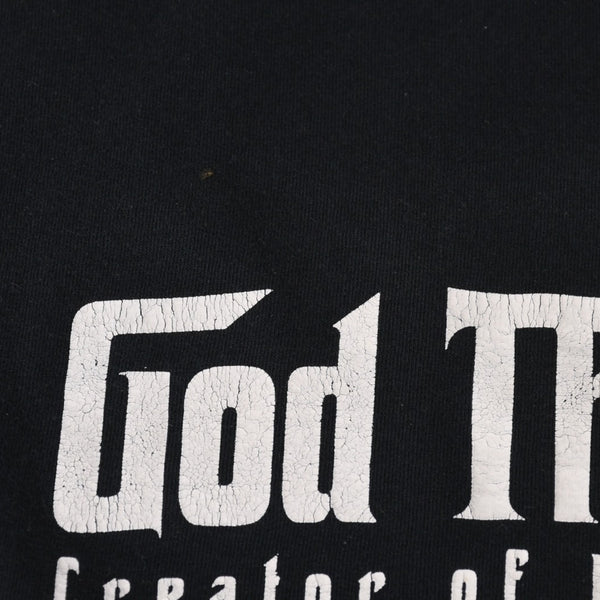 VINTAGE ヴィンテージ 90's God The Father 父なる神 半袖Tシャツ サイズXL ゴッドファーザー サンプリング ブラック 美品 中古 4b013801