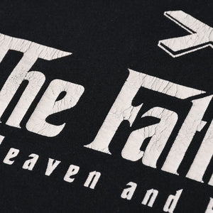 VINTAGE ヴィンテージ 90's God The Father 父なる神 半袖Tシャツ サイズXL ゴッドファーザー サンプリング ブラック 美品 中古 4b013801