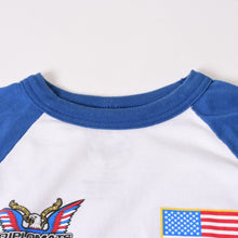 Load image into Gallery viewer, OFFICIAL DIPSET PRODUCT ディプロマッツ 7分袖 ラグランTシャツ ブルー ホワイト コットン サイズXL 中古 4b013495
