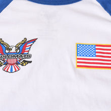 Load image into Gallery viewer, OFFICIAL DIPSET PRODUCT ディプロマッツ 7分袖 ラグランTシャツ ブルー ホワイト コットン サイズXL 中古 4b013495