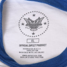 Load image into Gallery viewer, OFFICIAL DIPSET PRODUCT ディプロマッツ 7分袖 ラグランTシャツ ブルー ホワイト コットン サイズXL 中古 4b013495