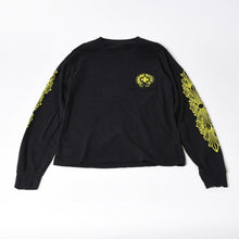 Load image into Gallery viewer, CHROME HEARTS クロムハーツ ロングTシャツ サイズS ブラック ネオン コットン 美品 中古 4b013687