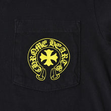 Load image into Gallery viewer, CHROME HEARTS クロムハーツ ロングTシャツ サイズS ブラック ネオン コットン 美品 中古 4b013687