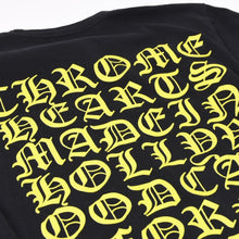 Load image into Gallery viewer, CHROME HEARTS クロムハーツ ロングTシャツ サイズS ブラック ネオン コットン 美品 中古 4b013687