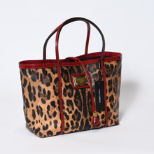 Load image into Gallery viewer, 新品未使用 DOLCE&amp;GABBANA ドルチェアンドガッバーナ トートバッグ BB1564 レオパード エナメル レザー 4b013573