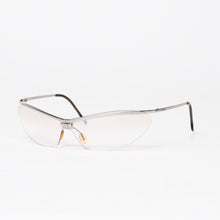 Load image into Gallery viewer, CHANEL シャネル ハーフリム サングラス アイウェア 4042 c.124/6I サイズ120 ココマーク シルバー 美品 中古 4b013731