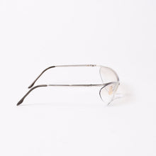 Load image into Gallery viewer, CHANEL シャネル ハーフリム サングラス アイウェア 4042 c.124/6I サイズ120 ココマーク シルバー 美品 中古 4b013731