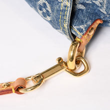 画像をギャラリービューアに読み込む, 極美品 LOUIS VUITTON ルイヴィトン ミニプリーティ ワンショルダーバッグ M95050 モノグラム デニム インディゴブルー 中古 4b013990