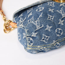 画像をギャラリービューアに読み込む, 極美品 LOUIS VUITTON ルイヴィトン ミニプリーティ ワンショルダーバッグ M95050 モノグラム デニム インディゴブルー 中古 4b013990