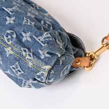 画像をギャラリービューアに読み込む, 極美品 LOUIS VUITTON ルイヴィトン ミニプリーティ ワンショルダーバッグ M95050 モノグラム デニム インディゴブルー 中古 4b013990