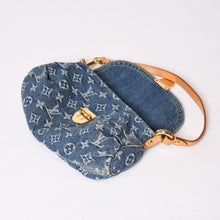画像をギャラリービューアに読み込む, 極美品 LOUIS VUITTON ルイヴィトン ミニプリーティ ワンショルダーバッグ M95050 モノグラム デニム インディゴブルー 中古 4b013990