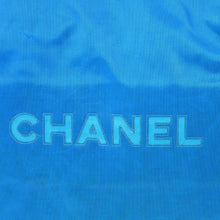 画像をギャラリービューアに読み込む, CHANEL シャネル ヴィンテージシャネル ロゴ チェーントートバッグ ココマーク ターコイズブルー 美品 中古 4b014005