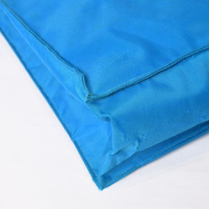 CHANEL Vintage Chanel Logo Chain Tote Bag Coco Mark Turquoise Blue Good Condition Used 4b014005