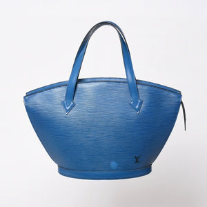 LOUIS VUITTON ルイヴィトン ハンドバッグ トートバッグ サンジャック エピレザー ブルー ゴールド金具 M52275 美品 中古 4b006984