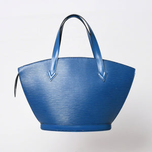 LOUIS VUITTON ルイヴィトン ハンドバッグ トートバッグ サンジャック エピレザー ブルー ゴールド金具 M52275 美品 中古 4b006984
