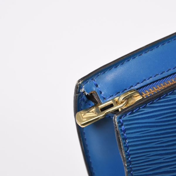 LOUIS VUITTON ルイヴィトン ハンドバッグ トートバッグ サンジャック エピレザー ブルー ゴールド金具 M52275 美品 中古 4b006984