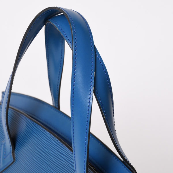 LOUIS VUITTON ルイヴィトン ハンドバッグ トートバッグ サンジャック エピレザー ブルー ゴールド金具 M52275 美品 中古 4b006984