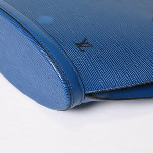 LOUIS VUITTON ルイヴィトン ハンドバッグ トートバッグ サンジャック エピレザー ブルー ゴールド金具 M52275 美品 中古 4b006984