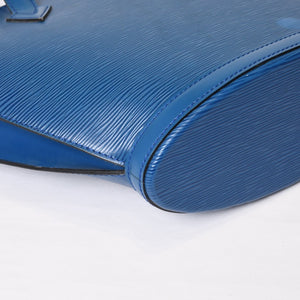 LOUIS VUITTON ルイヴィトン ハンドバッグ トートバッグ サンジャック エピレザー ブルー ゴールド金具 M52275 美品 中古 4b006984
