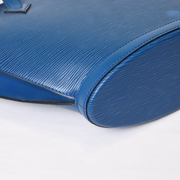 LOUIS VUITTON ルイヴィトン ハンドバッグ トートバッグ サンジャック エピレザー ブルー ゴールド金具 M52275 美品 中古 4b006984