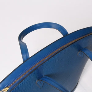 LOUIS VUITTON ルイヴィトン ハンドバッグ トートバッグ サンジャック エピレザー ブルー ゴールド金具 M52275 美品 中古 4b006984