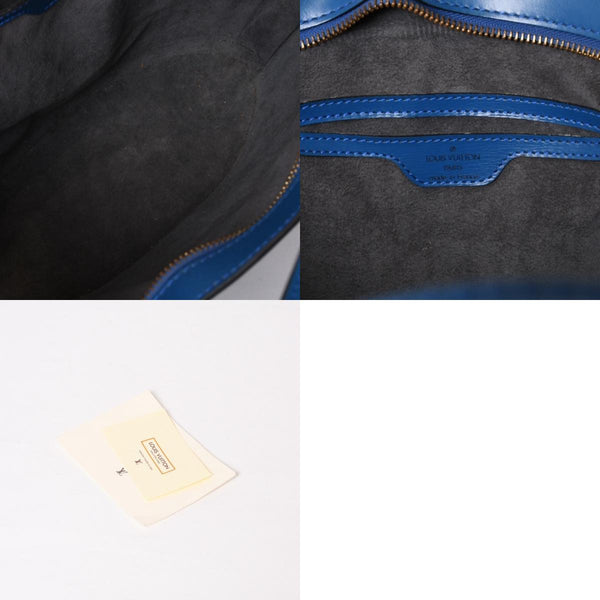 LOUIS VUITTON ルイヴィトン ハンドバッグ トートバッグ サンジャック エピレザー ブルー ゴールド金具 M52275 美品 中古 4b006984